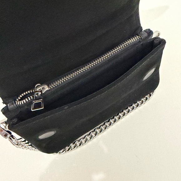 Zadig & Voltaire Rock Nano Novel Foldover Chain Strap Bag - Picture 7 of 8